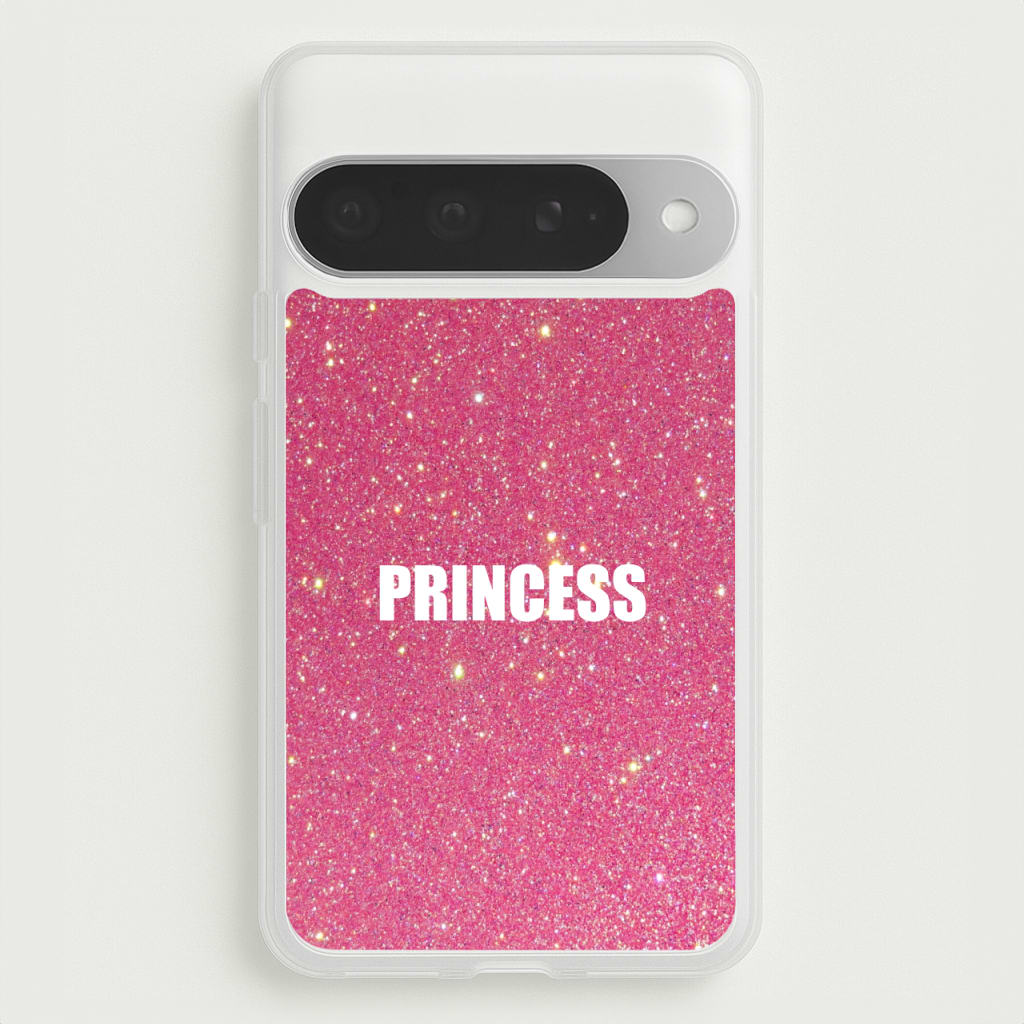 Glittery Pink Princess Phone Case for Google Pixel 10 Pro XL