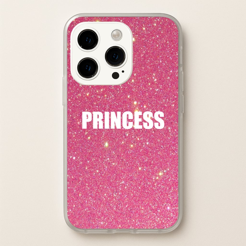 Glittery Pink Princess  -  Phone Case for iPhone 15 Pro Max