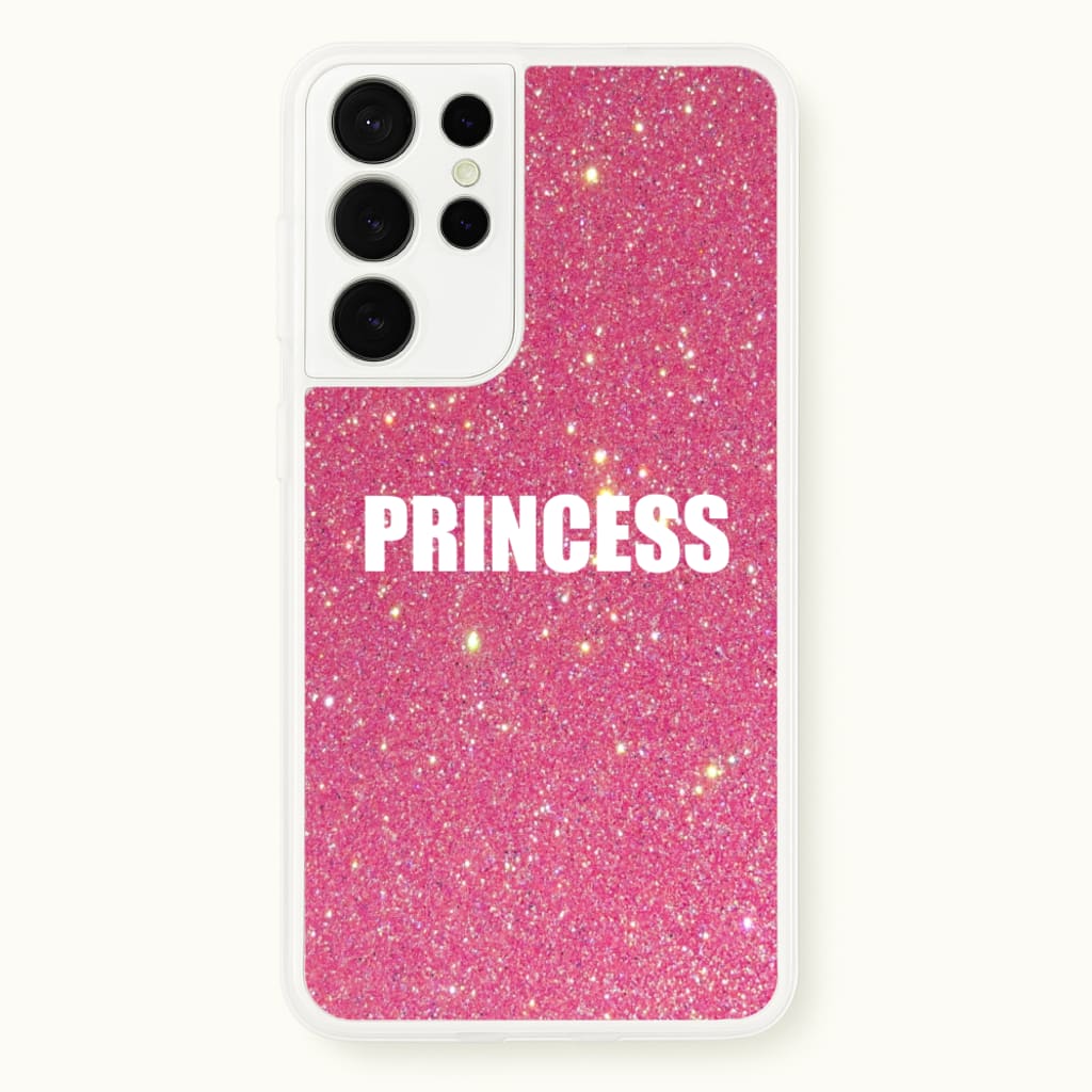 Glittery Pink Princess - Phone Case for Galaxy S21 Ultra