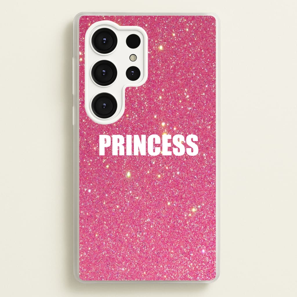 Glittery Pink Princess  -  Phone Case for Galaxy S25 Ultra