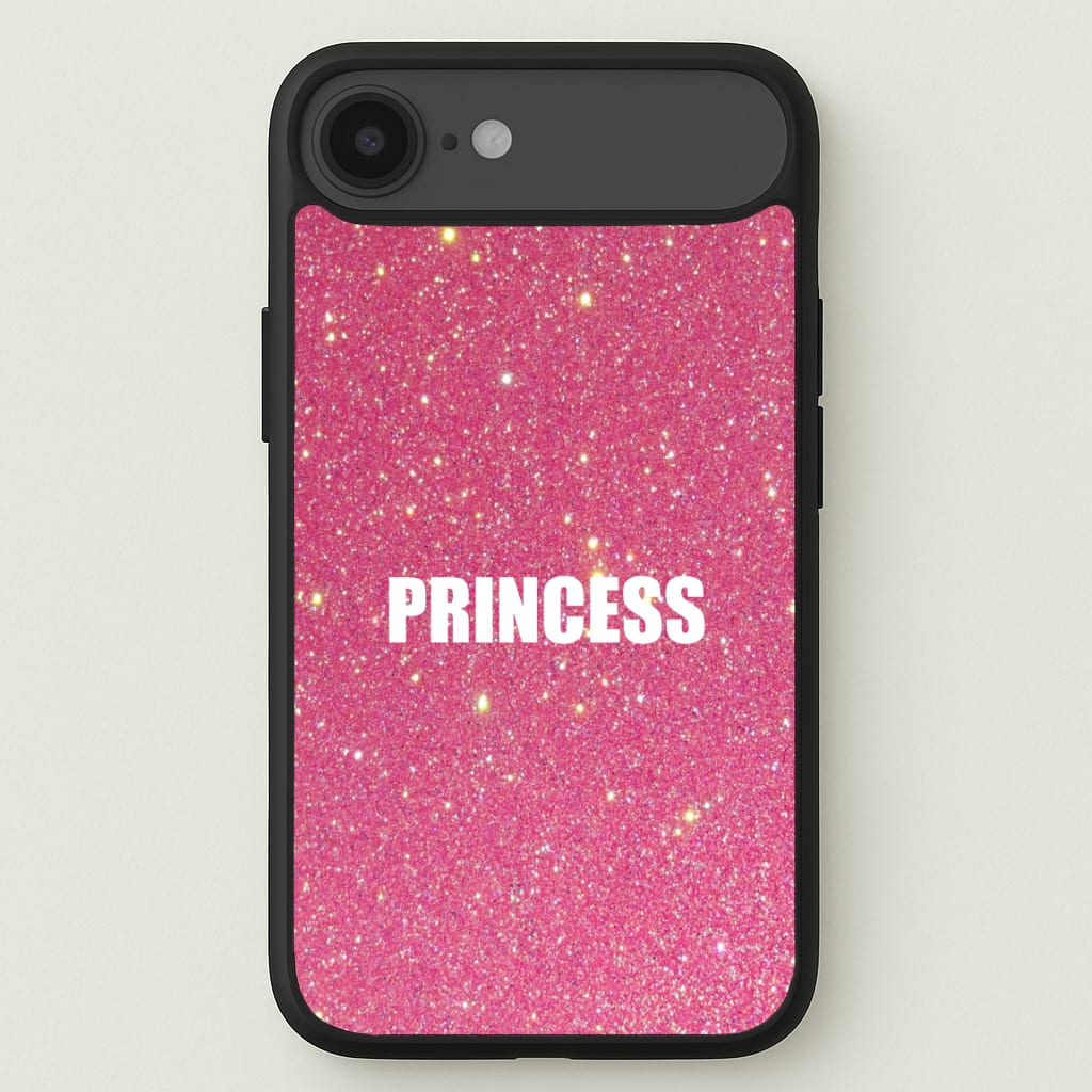 Glittery Pink Princess Phone Case for iPhone 17 Air