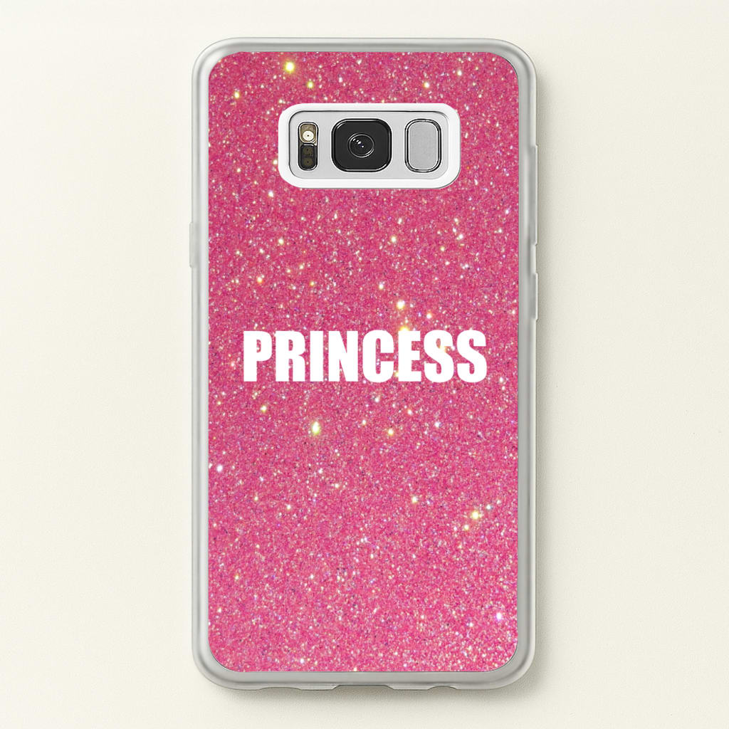 Glittery Pink Princess  -  Phone Case for Galaxy S8