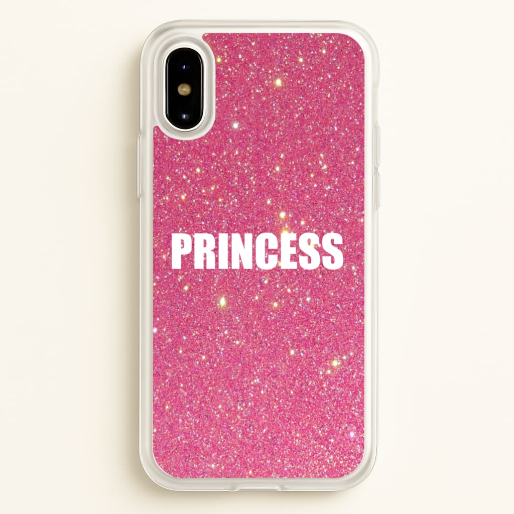 Glittery Pink Princess  -  Phone Case for iPhone X / XS