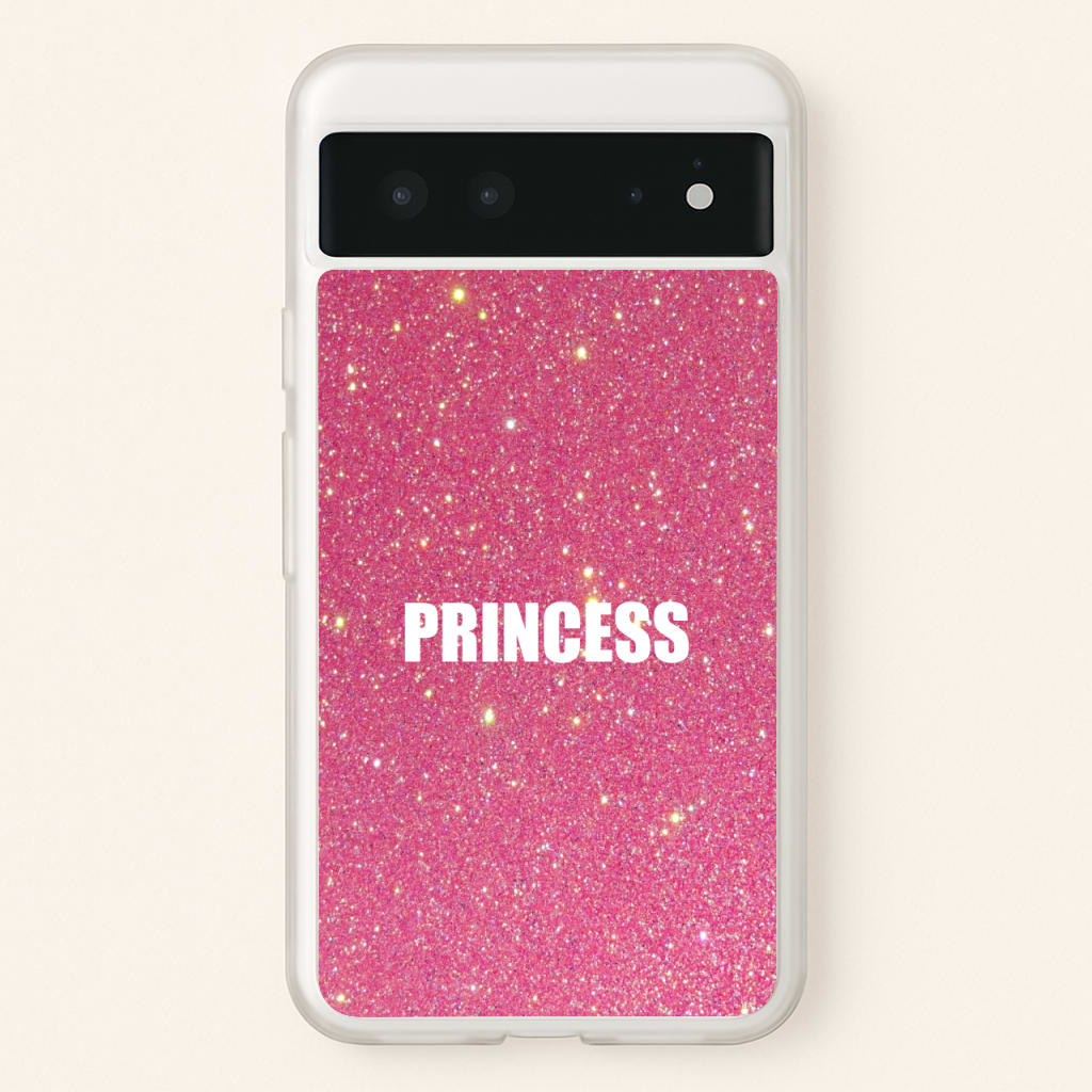 Glittery Pink Princess  -  Phone Case for Google Pixel 6