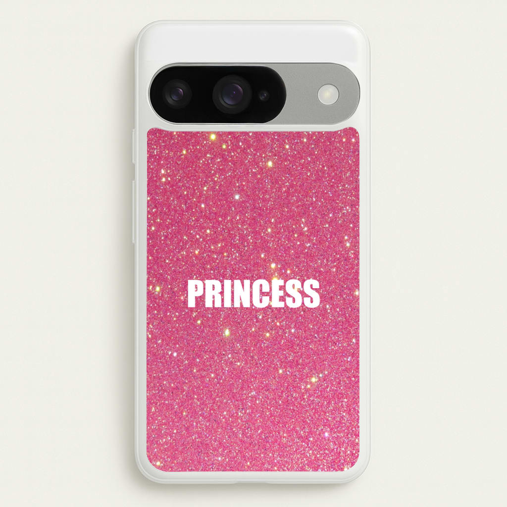 Glittery Pink Princess Phone Case for Google Pixel 10 / 10 Pro