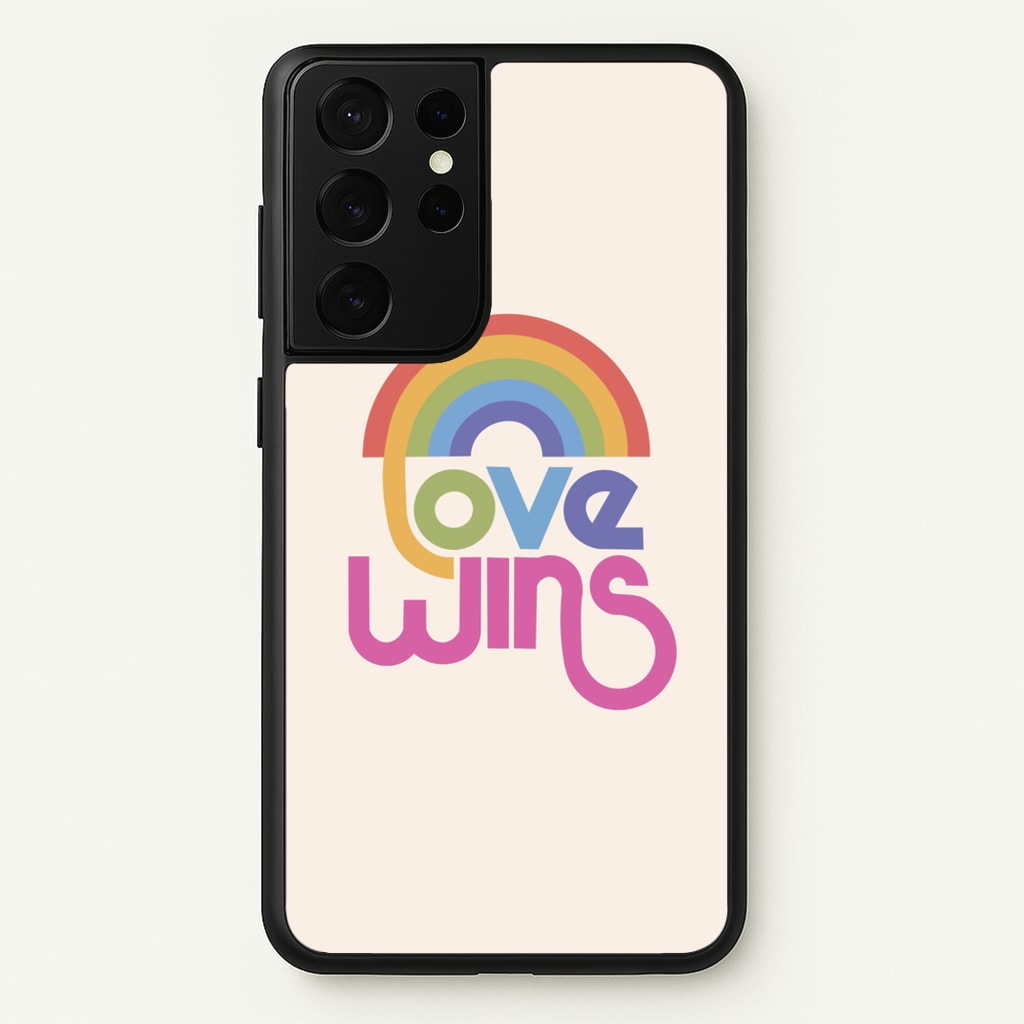 Love Wins - Pride - Pride Phone Case for Galaxy S21 Ultra