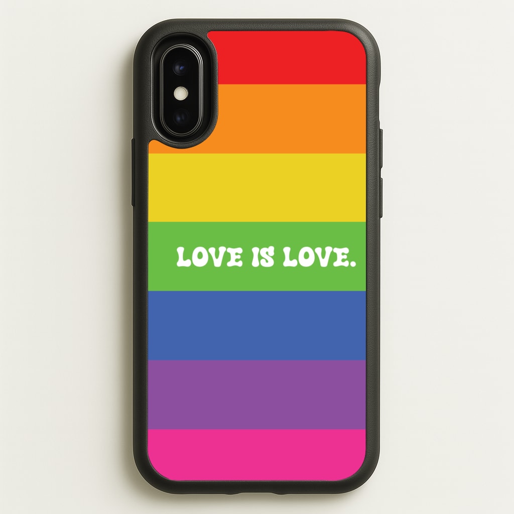 Love Is Love - Pride - Pride Phone Case for iPhone X / XS