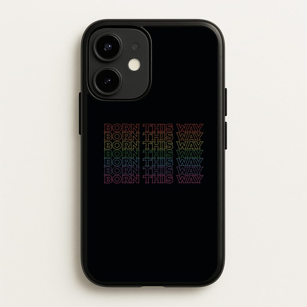 Born This Way - Pride - Pride Phone Case for iPhone 12 Mini