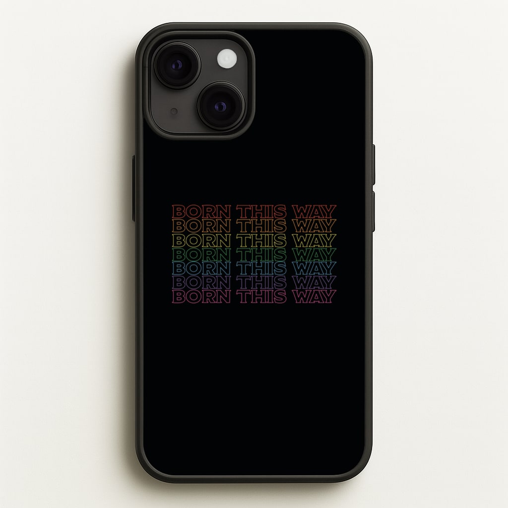 Born This Way - Pride - Pride Phone Case for iPhone 13 Mini
