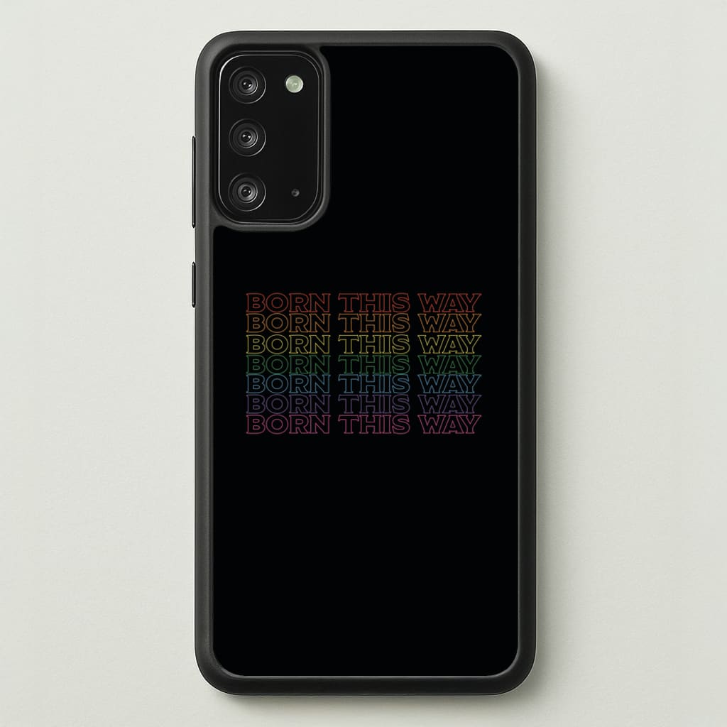 Born This Way - Pride - Pride Phone Case for Galaxy Note 20