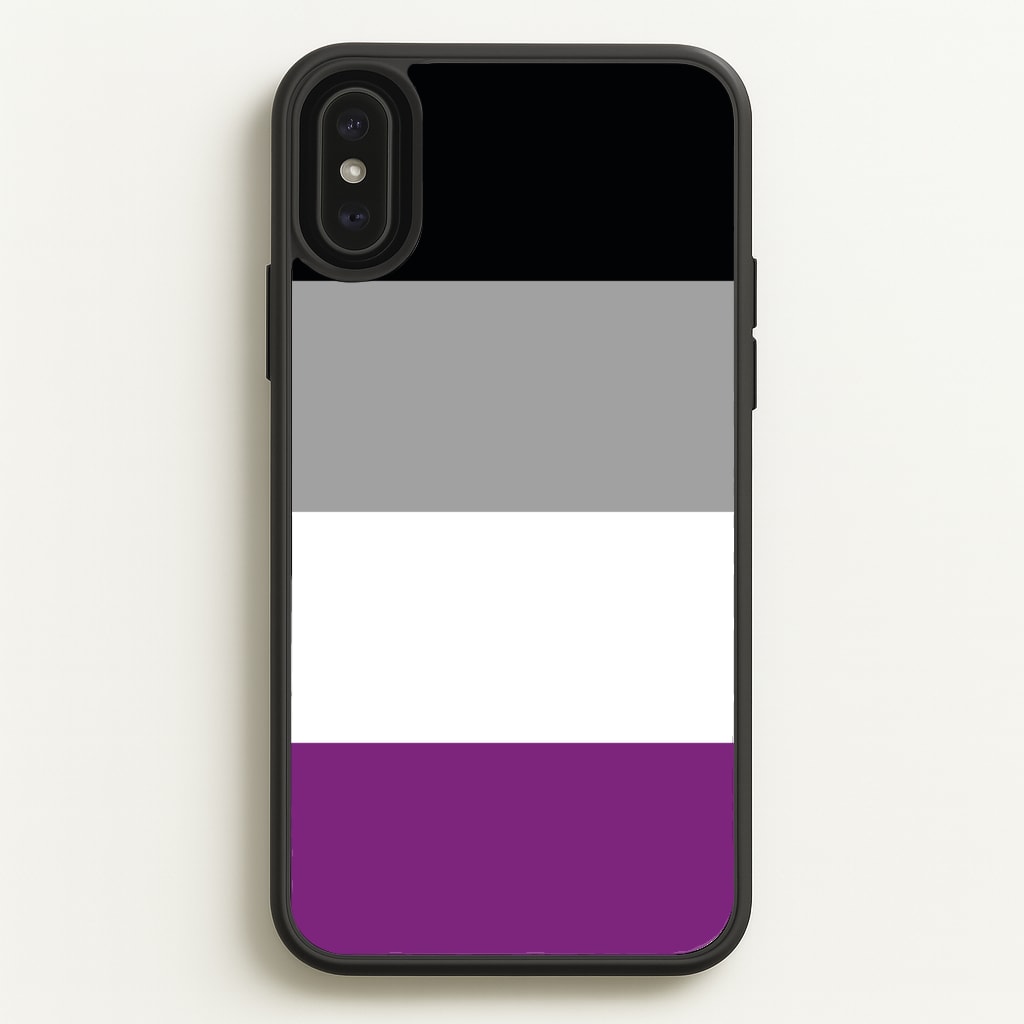 Asexual Flag - Pride - Pride Phone Case for iPhone XS Max