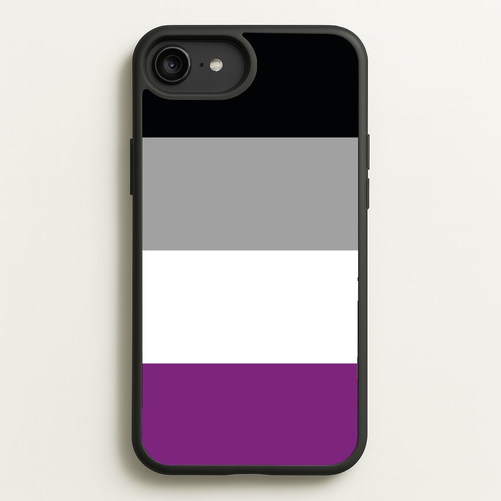 Asexual Flag - Pride - Pride Phone Case for iPhone 6 Plus / 7 Plus / 8 Plus