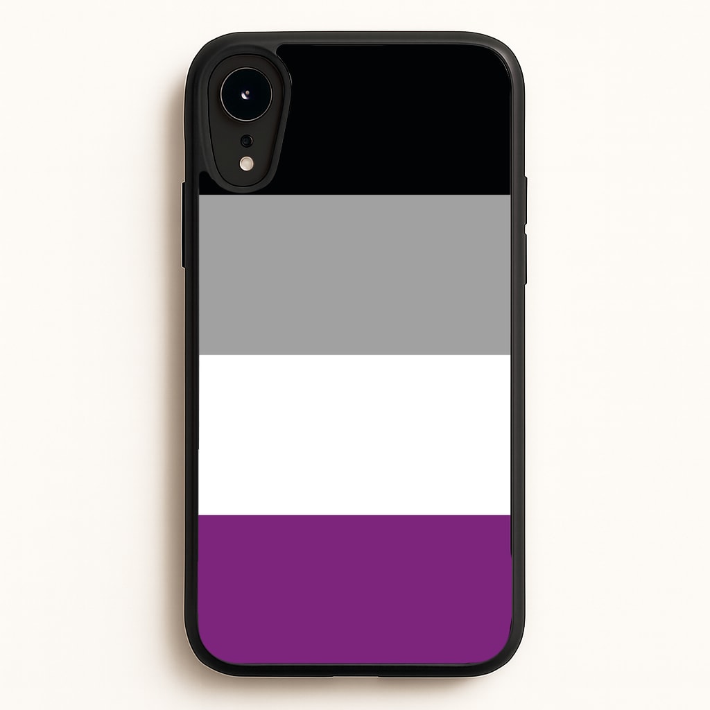 Asexual Flag - Pride - Pride Phone Case for iPhone XR
