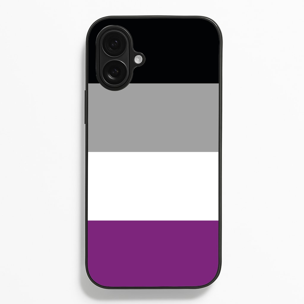 Asexual Flag - Pride - Pride Phone Case for iPhone 16 Plus