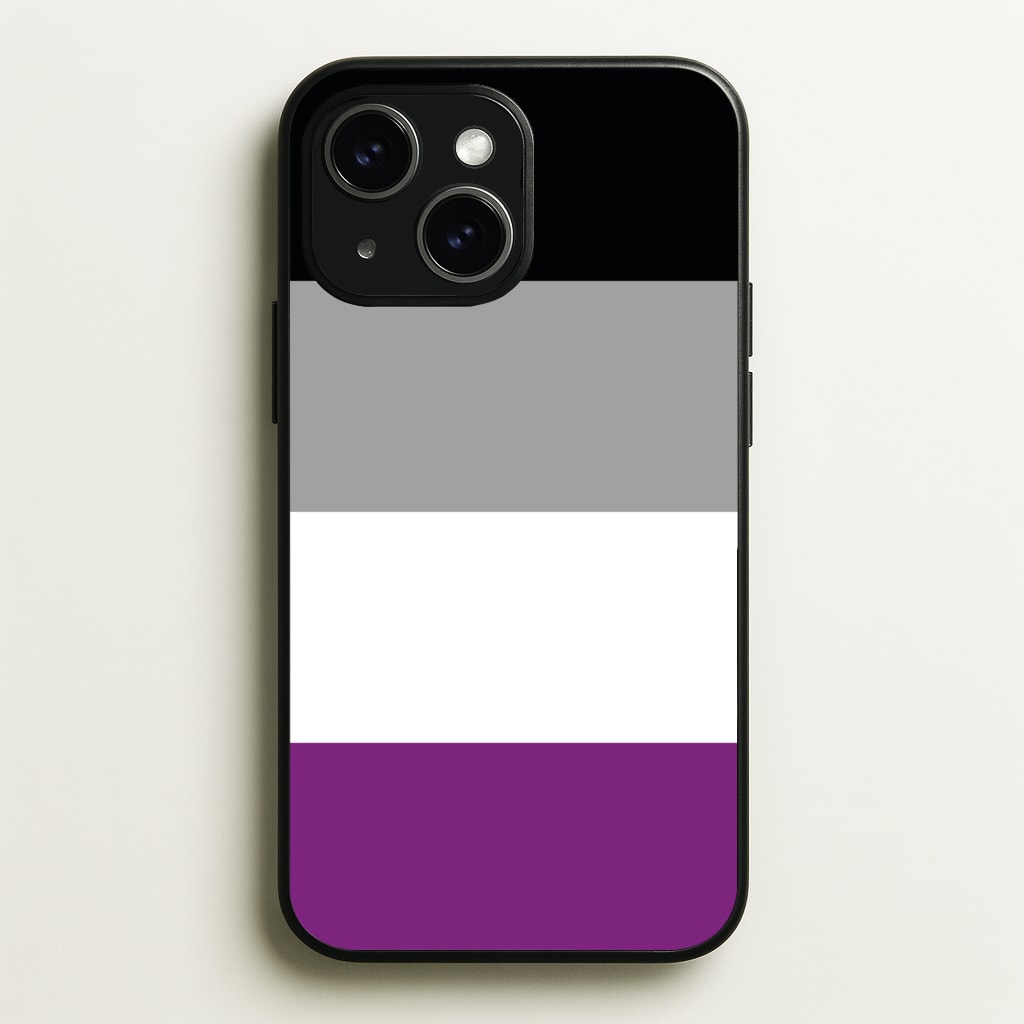 Asexual Flag - Pride - Pride Phone Case for iPhone 15