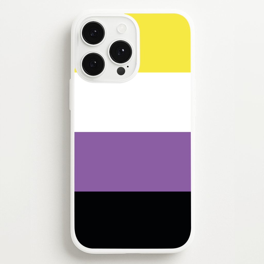 Non-Binary Flag - Pride - Pride Phone Case for iPhone 13 Pro Max