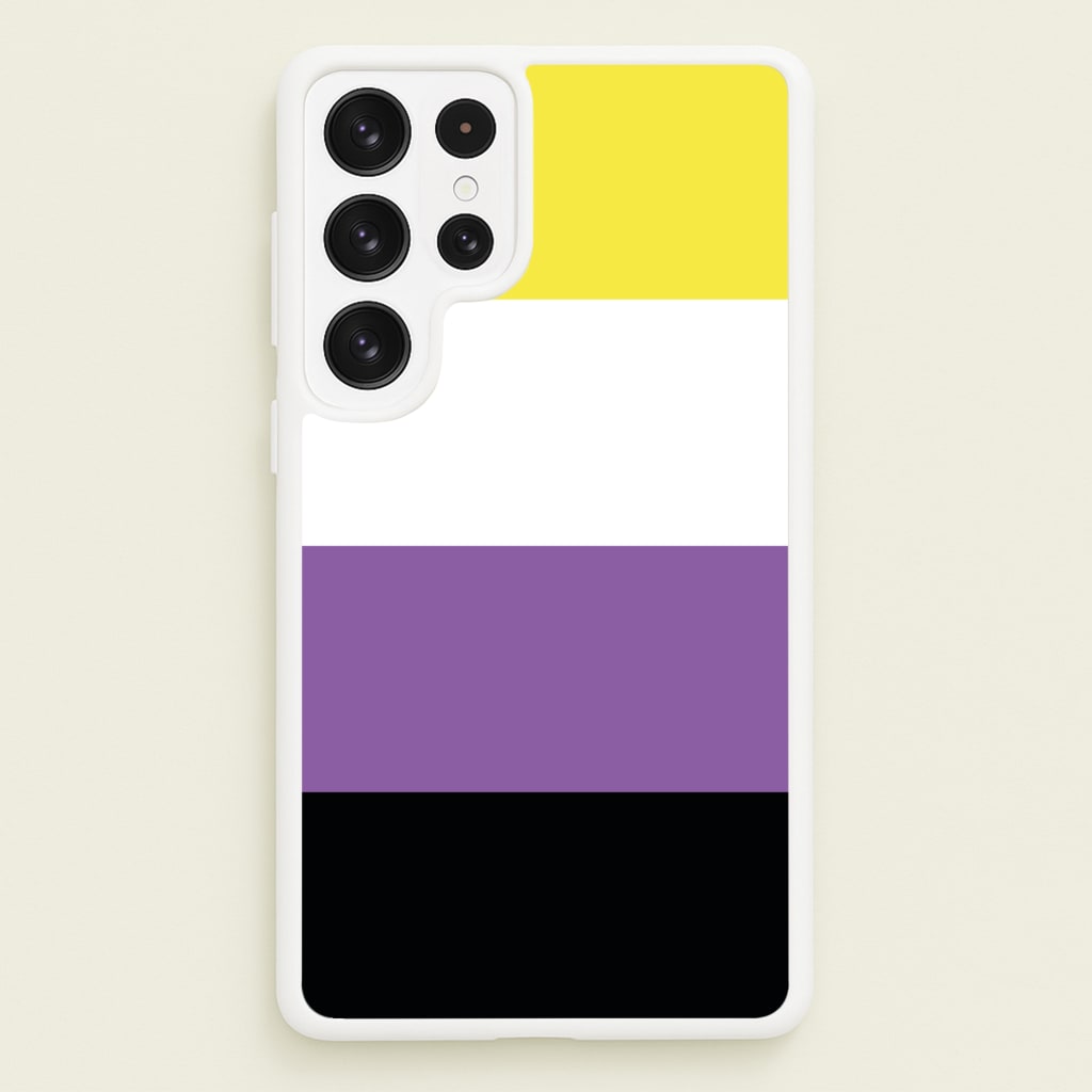 Non-Binary Flag - Pride - Pride Phone Case for Galaxy S22 Ultra