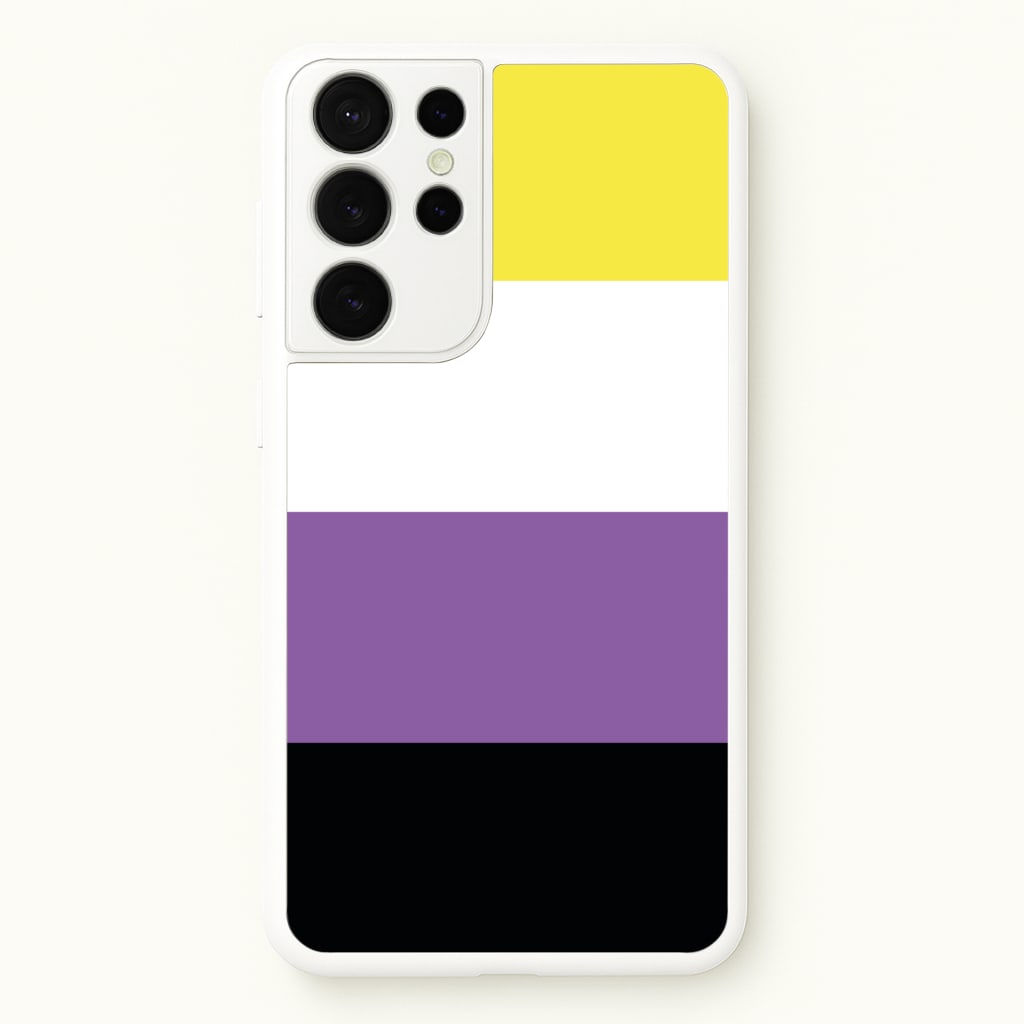 Non-Binary Flag - Pride - Pride Phone Case for Galaxy S21 Ultra