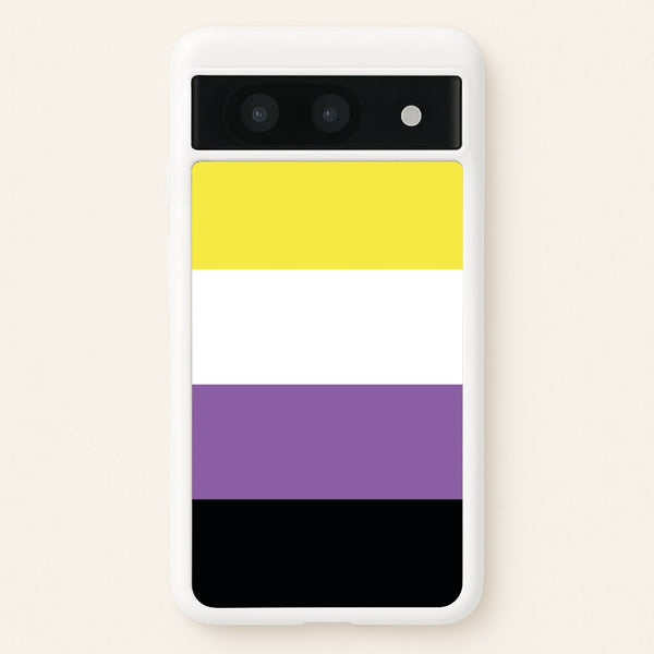Non-Binary Flag - Pride - Pride Phone Case for Google Pixel 8a