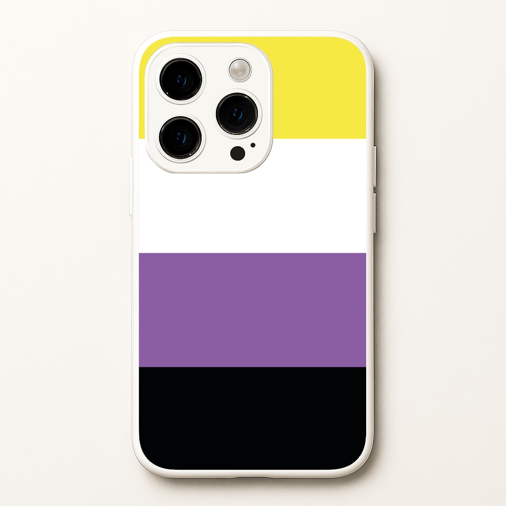 Non-Binary Flag - Pride - Pride Phone Case for iPhone 14 Pro