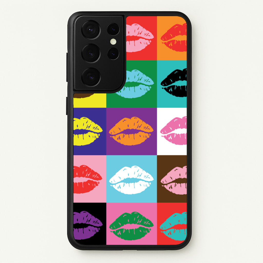 Lips Collage - Pride - Pride Phone Case for Galaxy S21 Ultra