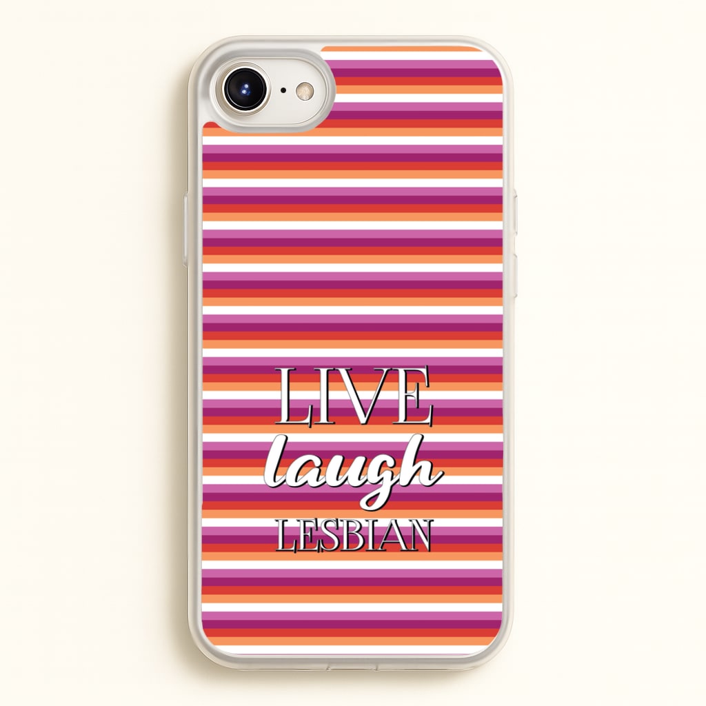 Live Laugh Lesbian - Pride - Pride Phone Case for iPhone 6 Plus / 7 Plus / 8 Plus
