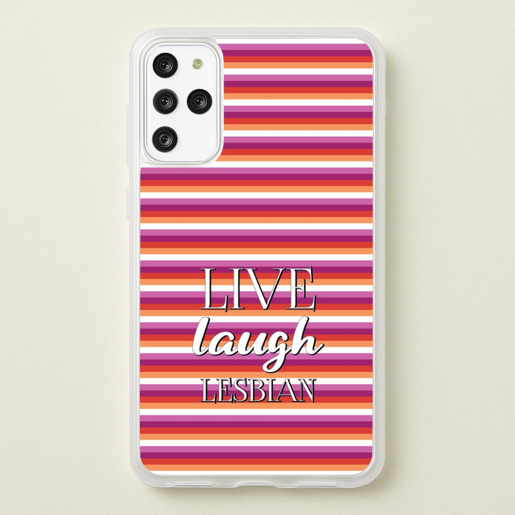 Live Laugh Lesbian - Pride - Pride Phone Case for Galaxy S20 Plus