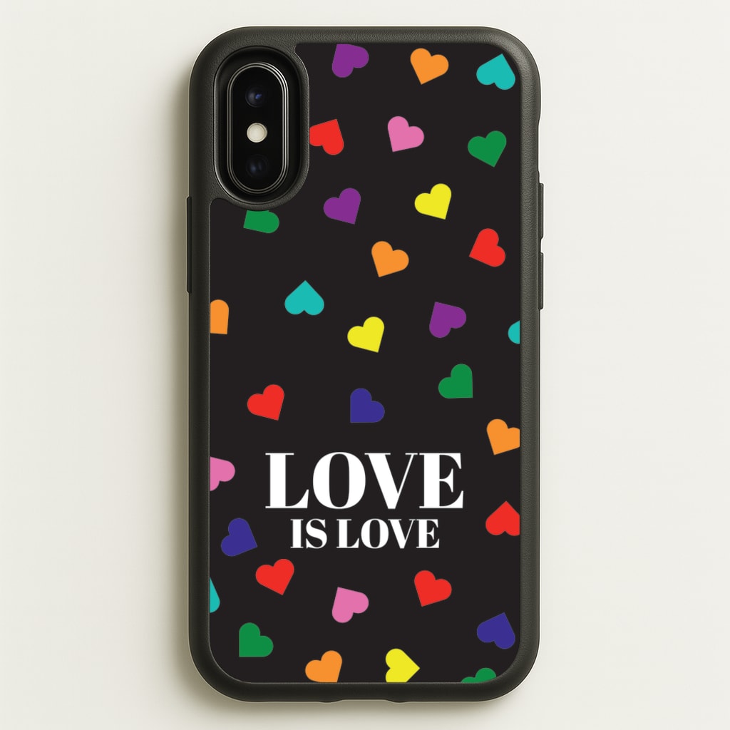 Love Is Love - Pride - Pride Phone Case for iPhone X / XS