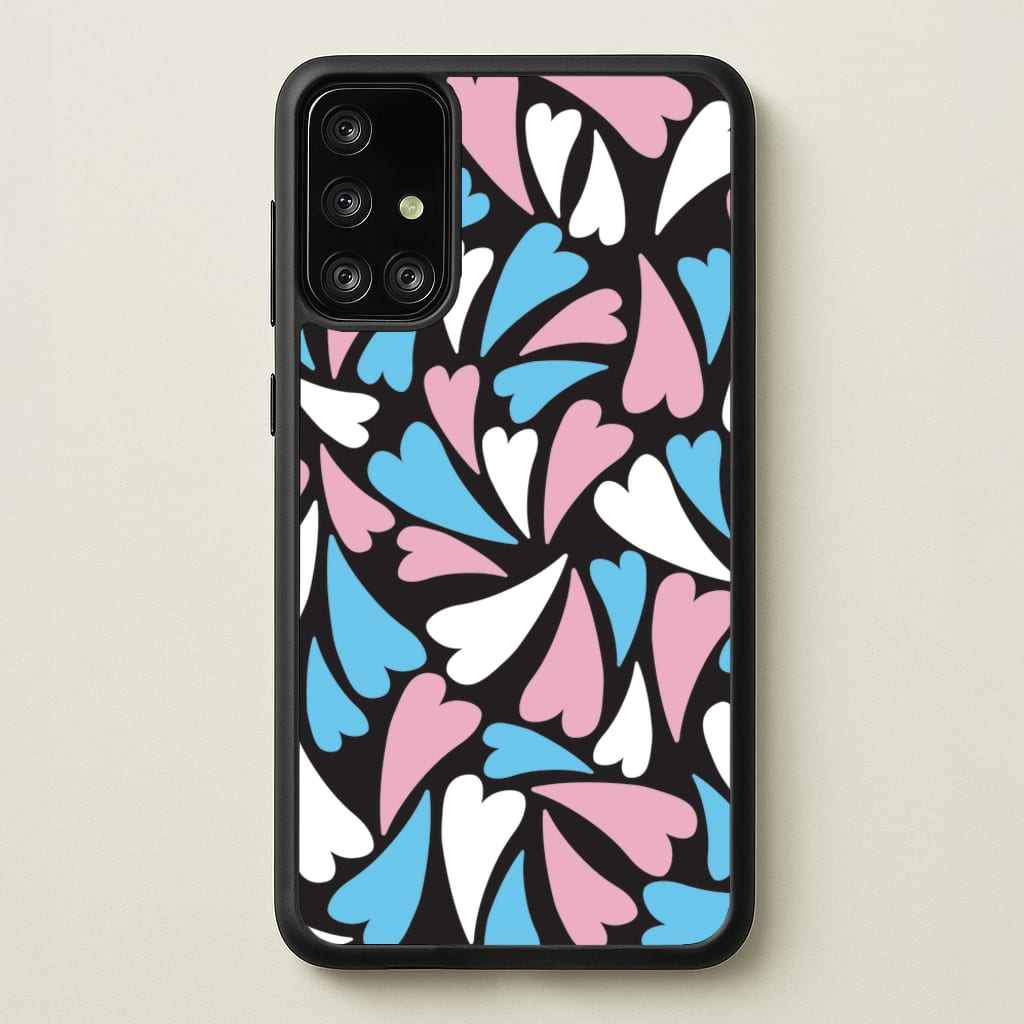 Transgender Hearts - Pride - Pride Phone Case for Galaxy A71