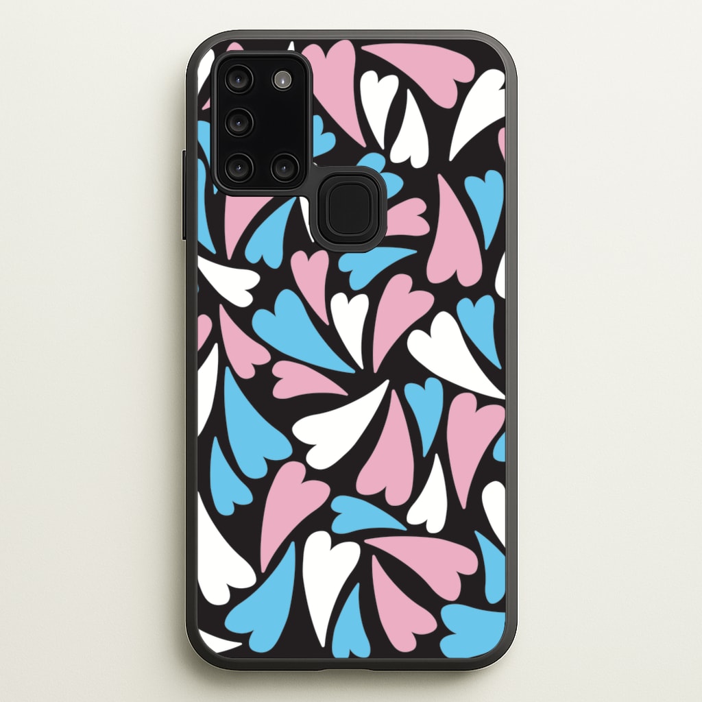 Transgender Hearts - Pride - Pride Phone Case for Galaxy A21s