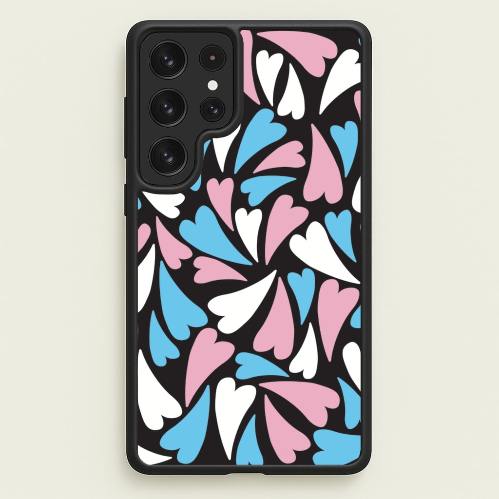Transgender Hearts - Pride - Pride Phone Case for Galaxy S22 Ultra