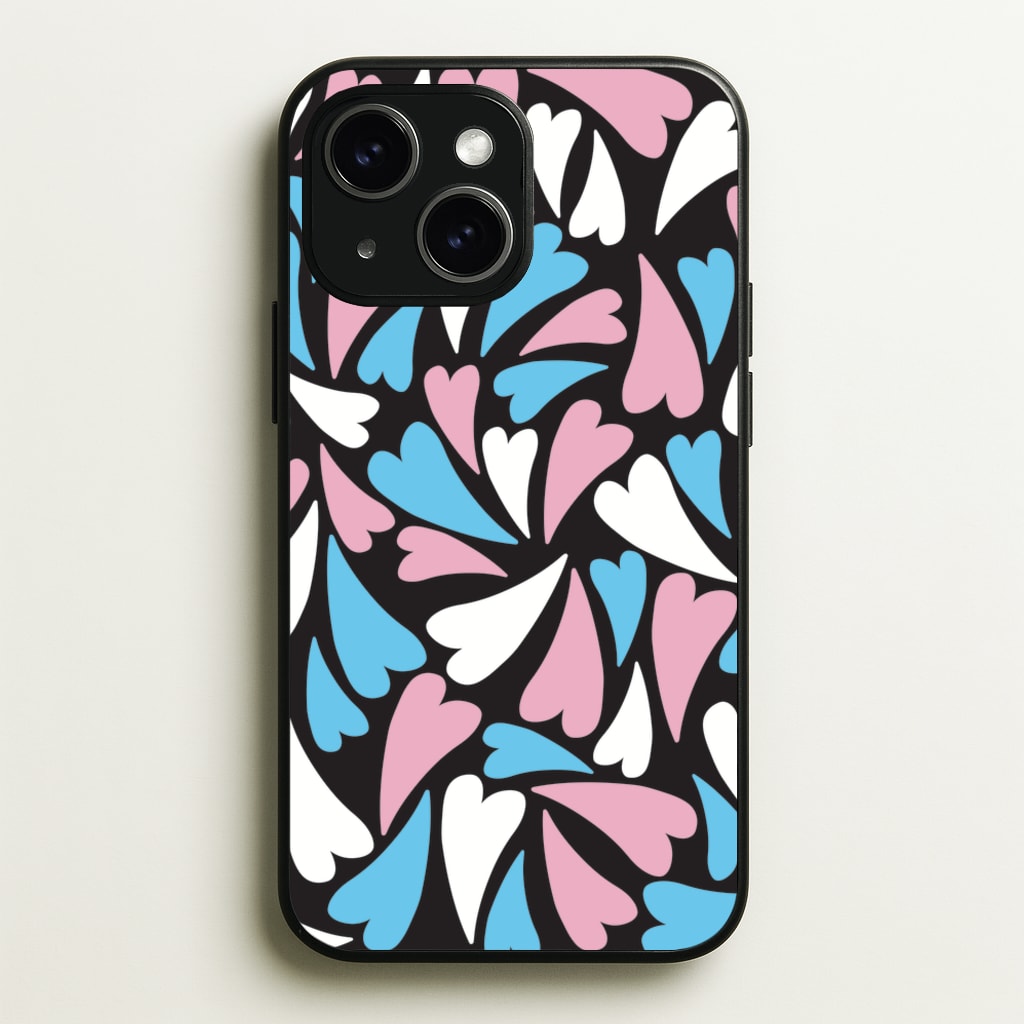 Transgender Hearts - Pride - Pride Phone Case for iPhone 14 Plus