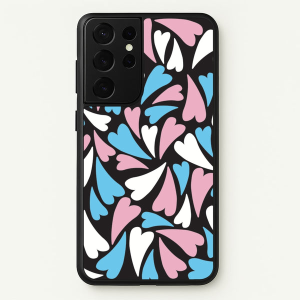 Transgender Hearts - Pride - Pride Phone Case for Galaxy S21 Ultra