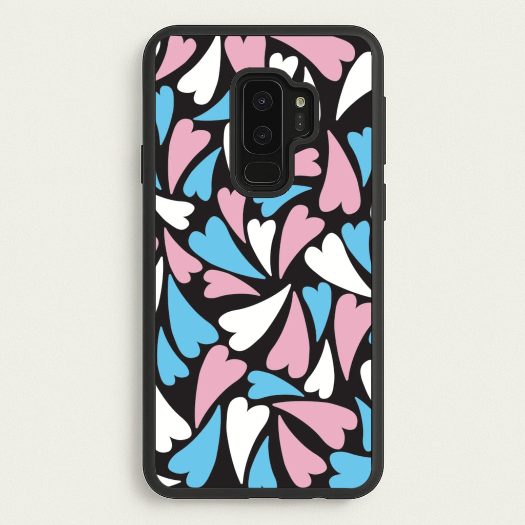 Transgender Hearts - Pride - Pride Phone Case for Galaxy S9 Plus