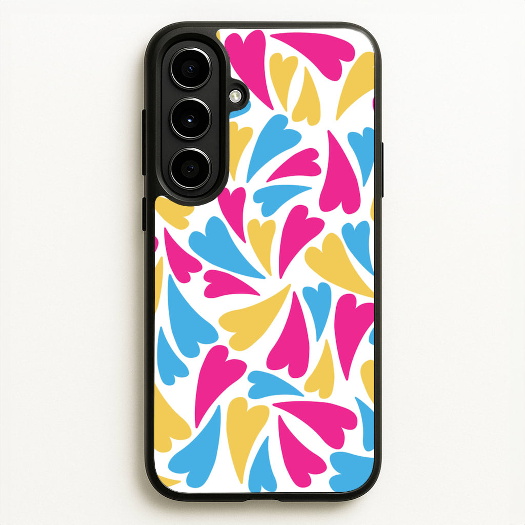 Pansexual Hearts - Pride - Pride Phone Case for Galaxy A56