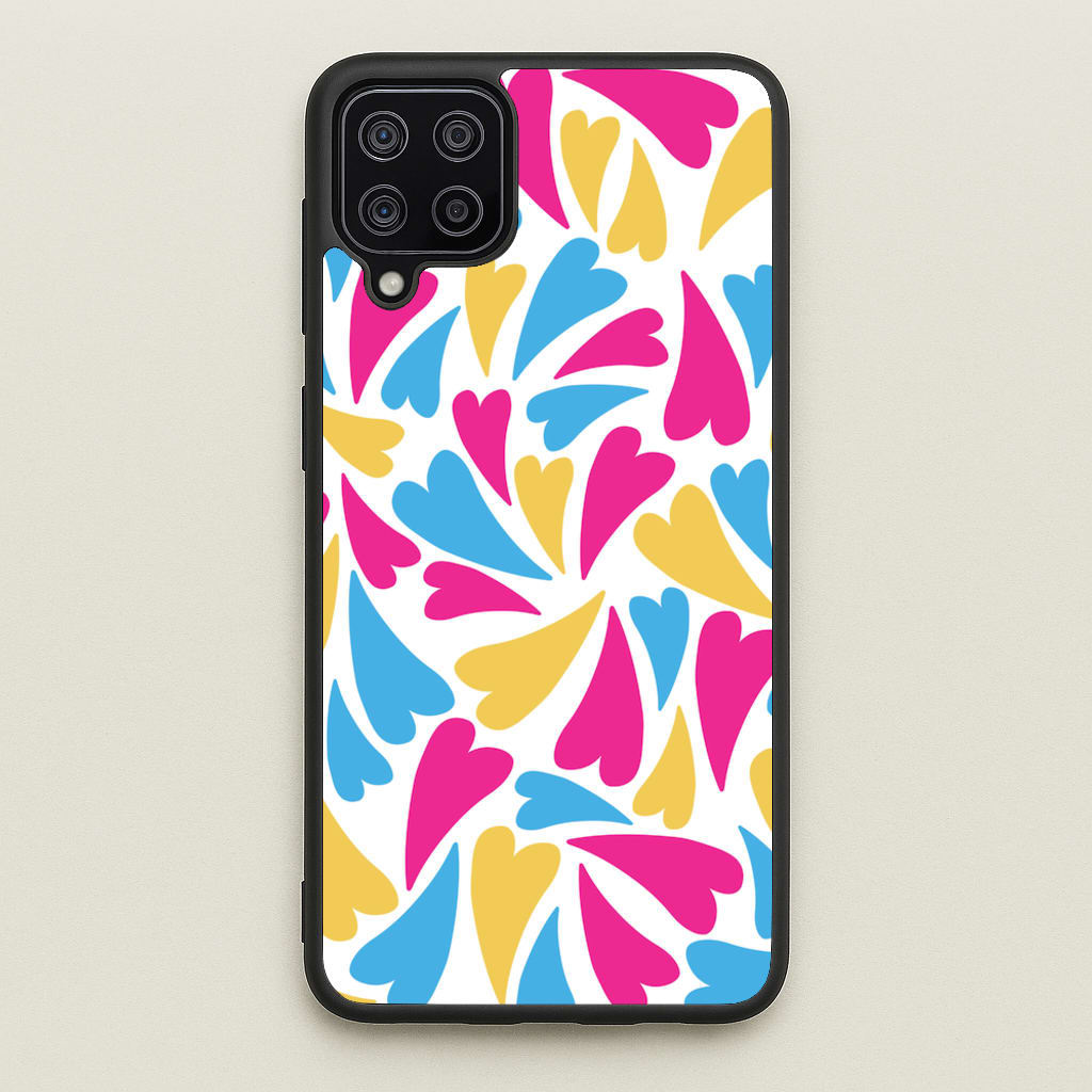 Pansexual Hearts - Pride - Pride Phone Case for Galaxy A12