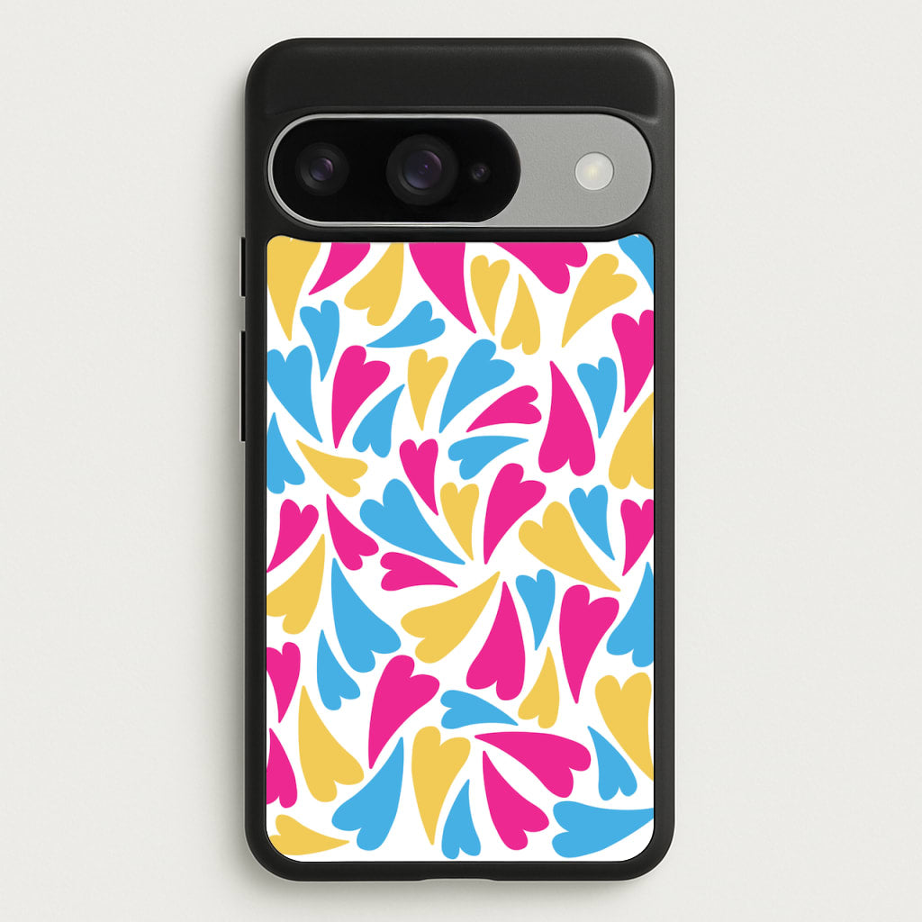 Pansexual Hearts - Pride Phone Case for Google Pixel 10 / 10 Pro