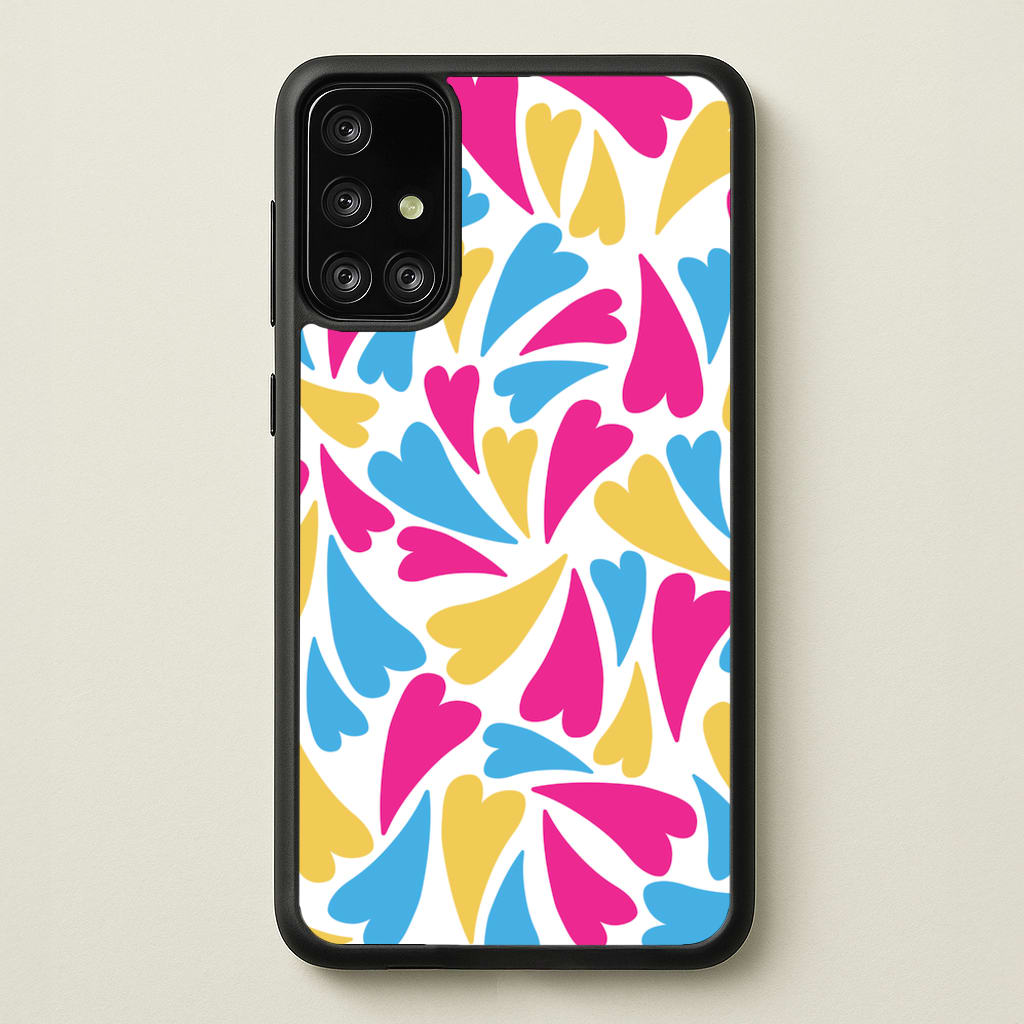Pansexual Hearts - Pride - Pride Phone Case for Galaxy A71