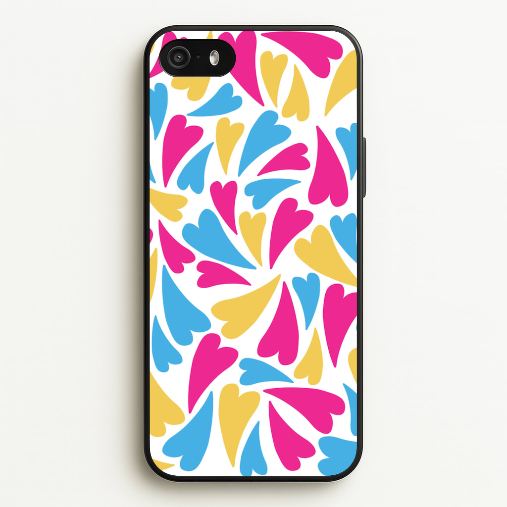Pansexual Hearts - Pride - Pride Phone Case for iPhone 5 / 5s / SE 2016