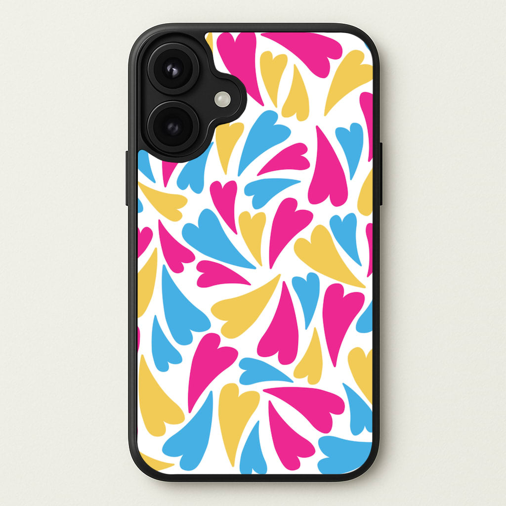 Pansexual Hearts - Pride Phone Case for iPhone 17