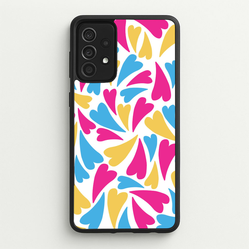 Pansexual Hearts - Pride - Pride Phone Case for Galaxy A52 / A52s