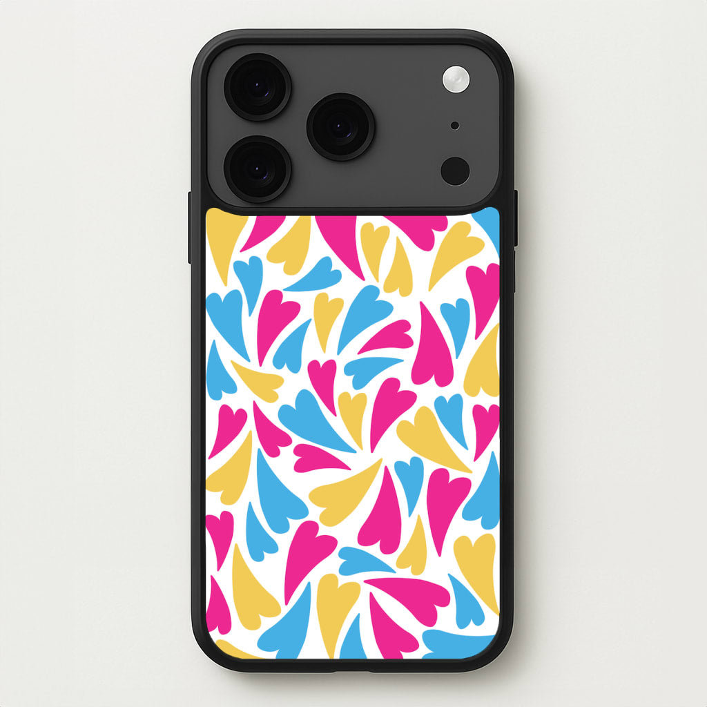 Pansexual Hearts - Pride Phone Case for iPhone 17 Pro Max