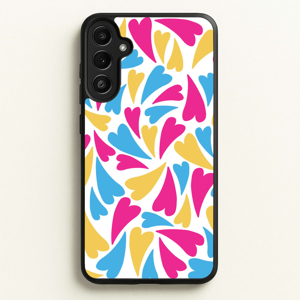 Pansexual Hearts - Pride - Pride Phone Case for Galaxy A36