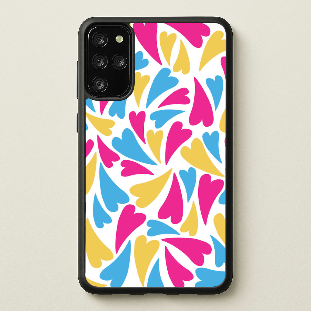 Pansexual Hearts - Pride - Pride Phone Case for Galaxy S20 Plus