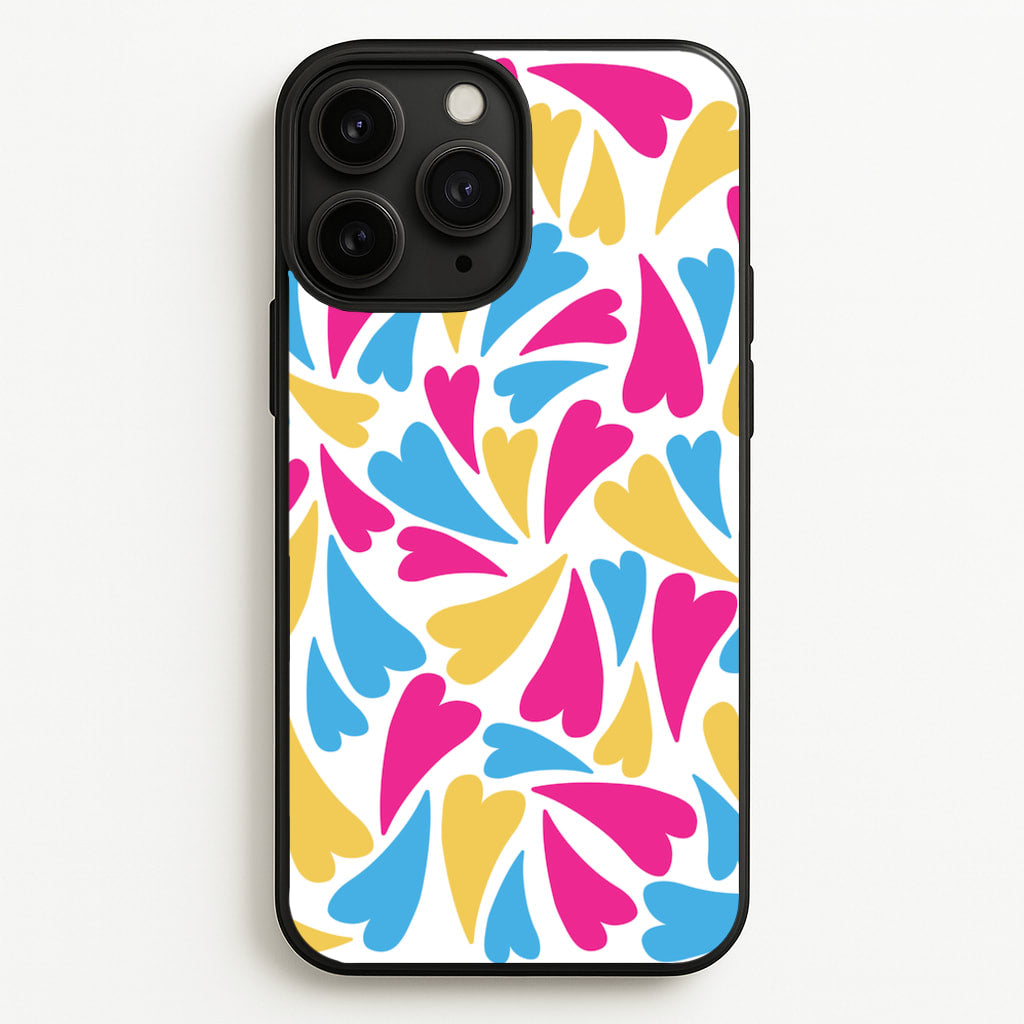 Pansexual Hearts - Pride - Pride Phone Case for iPhone 11 Pro