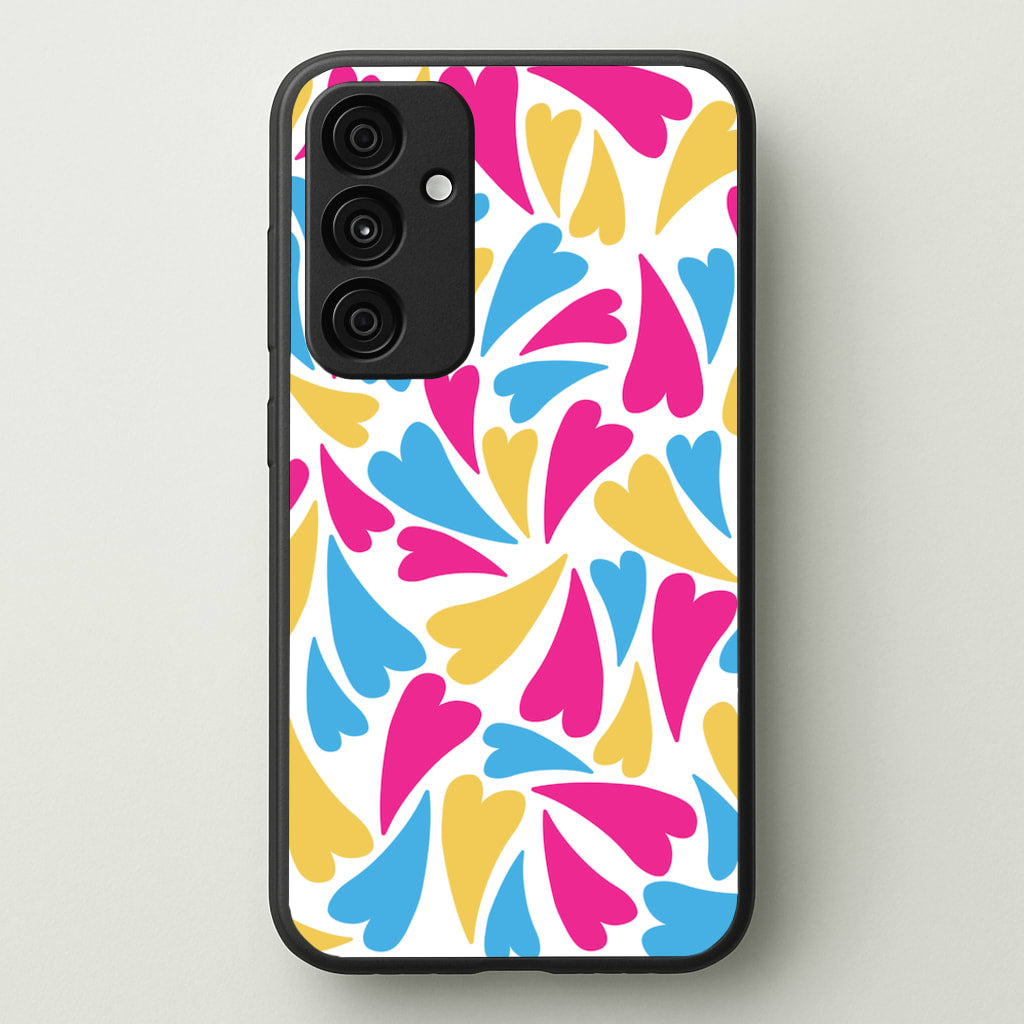 Pansexual Hearts - Pride - Pride Phone Case for Galaxy A15