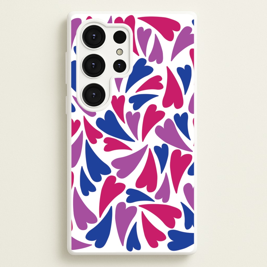 Bisexual Hearts - Pride - Pride Phone Case for Galaxy S25 Ultra