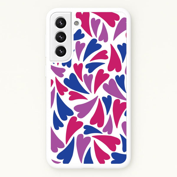 Bisexual Hearts - Pride - Pride Phone Case for Galaxy S22