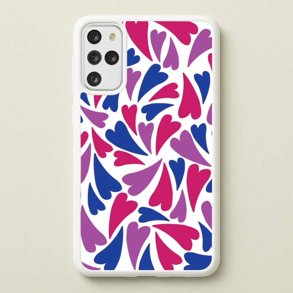 Bisexual Hearts - Pride - Pride Phone Case for Galaxy S20 Plus