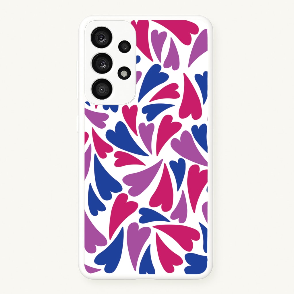 Bisexual Hearts - Pride - Pride Phone Case for Galaxy A53
